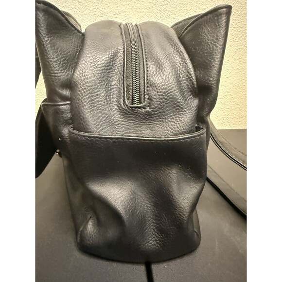 Multi Sac Black Leather Pebbled Multi Pocket Satchel Purse Bag EUC - Picture 7 of 12